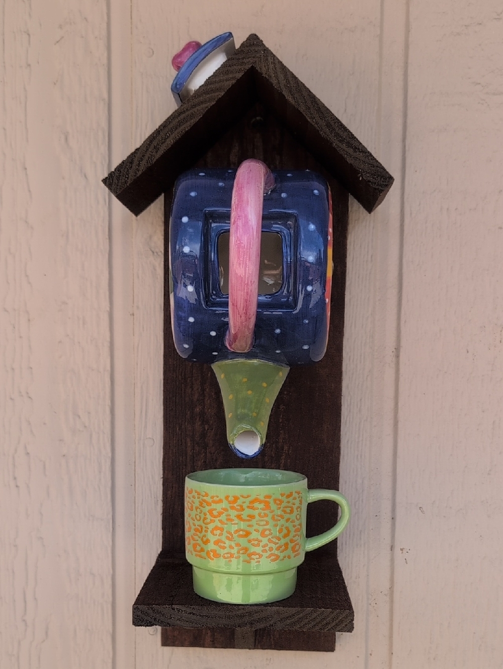 Rustic Wooden Handmade Bird Feeder Take A Walk On The Wild Side